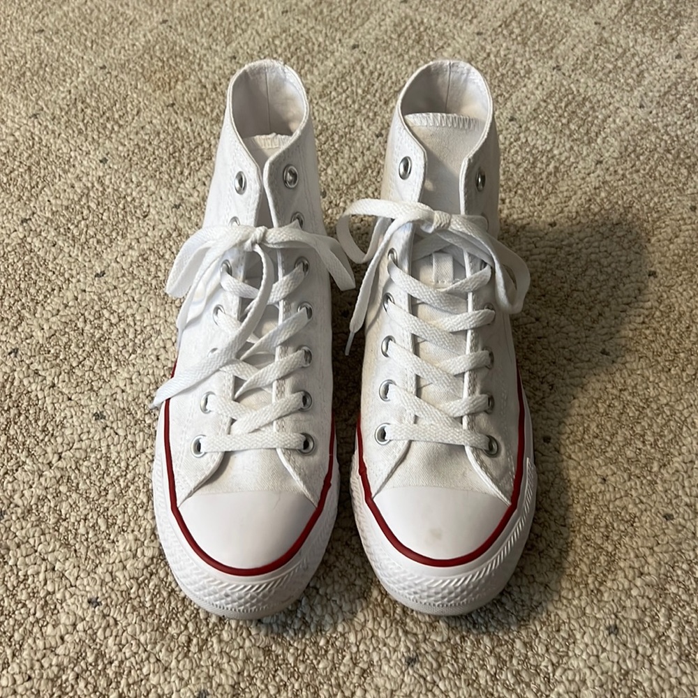 White high top Converse All Star